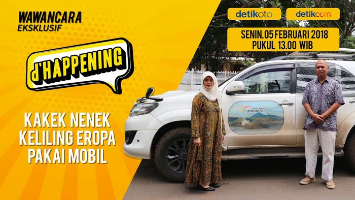 Saksikan d’happening Kakek Nenek Penakluk Eropa Pakai Mobil