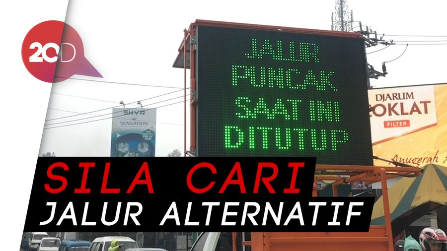 Perhatian! Jalur Puncak Tutup 10 Hari ke Depan