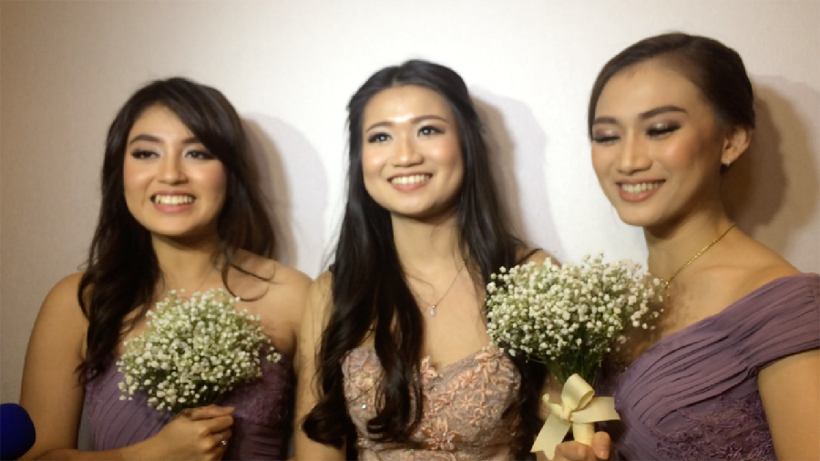 Cantiknya! Melody dan Nabilah JKT48 Jadi Bridesmaid