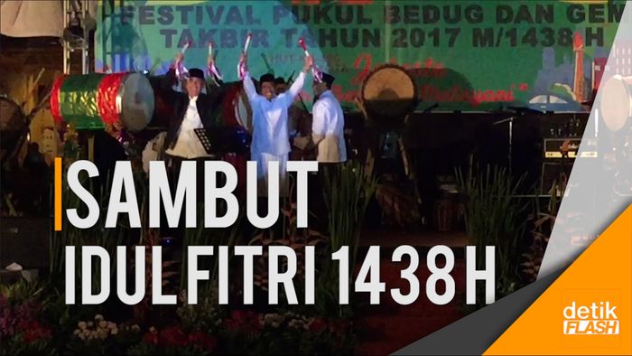 Beduk dan Gema Takbir Berkumandang di Balai Kota