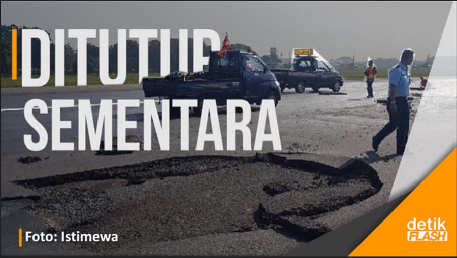 Runway Bandara Halim Rusak, Calon Jemaah Haji Telantar 3 Jam  