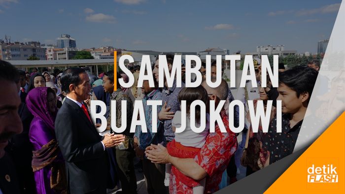 Lewat Live Instagram, Jokowi Pamer Sambutan WNI di Turki