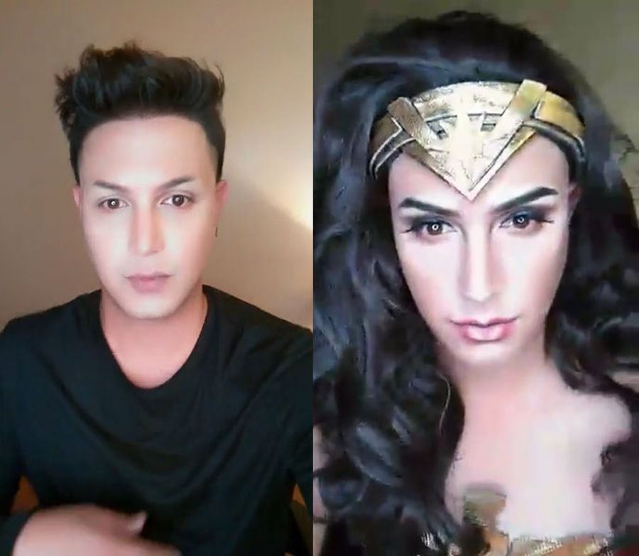 Viral! Pria Ini Jadi Super Cantik Seperti Wonder Woman