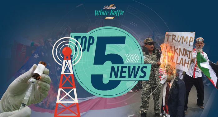 Top 5 News: Boneka Trump Dibakar Massa, Radio se-Jakarta Tiba-tiba Mati