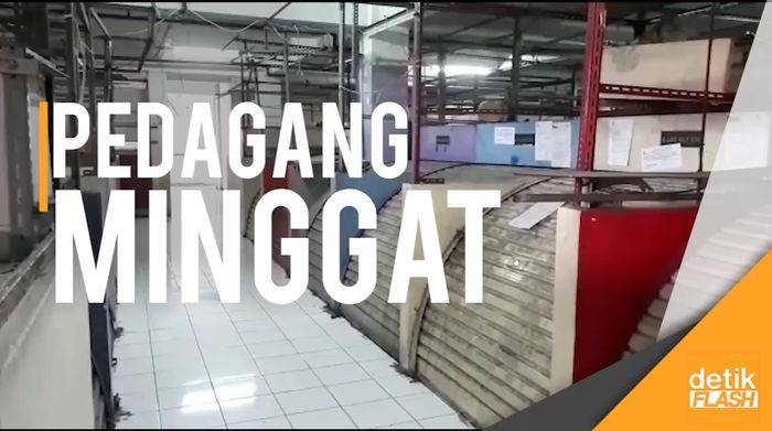 Blok G Pasar Tanah Abang Bak Kota Mati