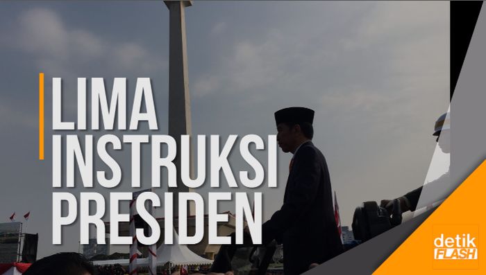 Jokowi Pimpin Upacara Hari Bhayangkara ke-71 di Monas