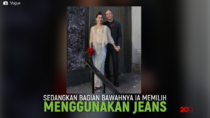 Pengantin Wanita Ini Pakai Celana Jeans di Hari Pernikahannya