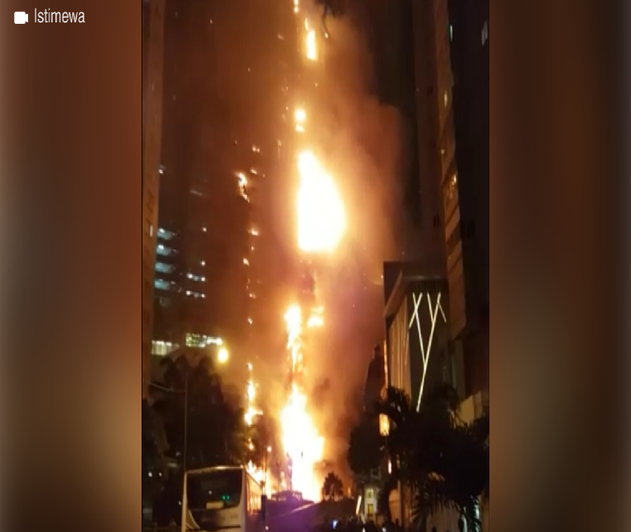 Kebakaran Hebat di Gedung NEO SOHO Tanjung Duren