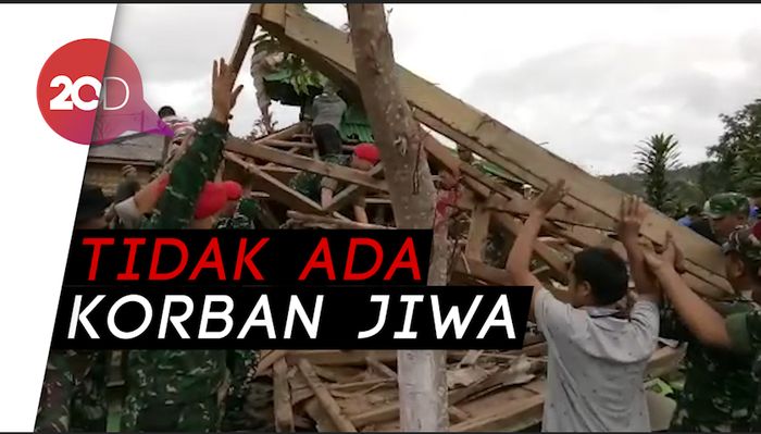 Data Sementara Bangunan Rusak Akibat Gempa Banten
