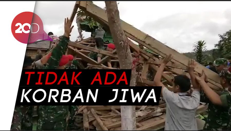 Data Sementara Bangunan Rusak Akibat Gempa Banten