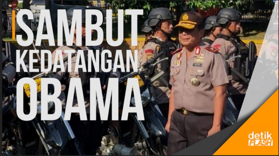 932 Personel Diterjunkan Sambut Kedatangan Obama di Jakarta