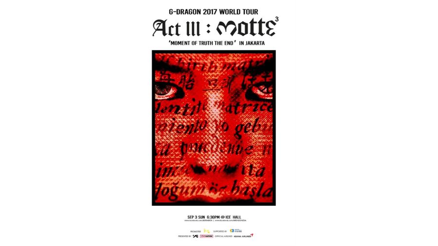 Hore! G-Dragon ‘Act III : M.O.T.T.E’ Mampir Jakarta 3 September