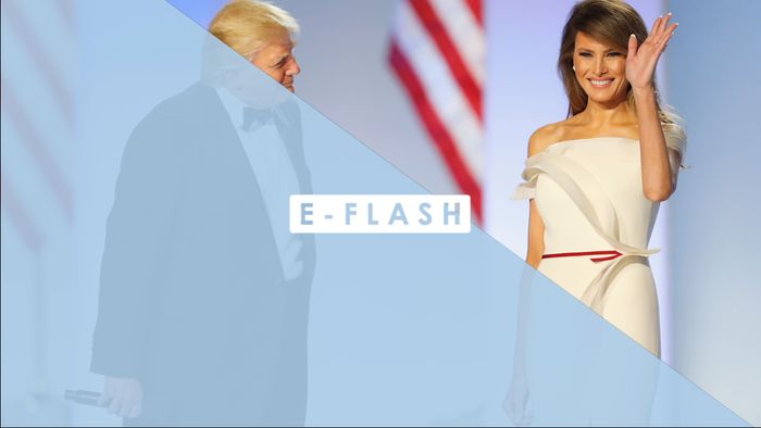 Cantiknya Gaun Melania Saat Dansa Bersama Donald Trump