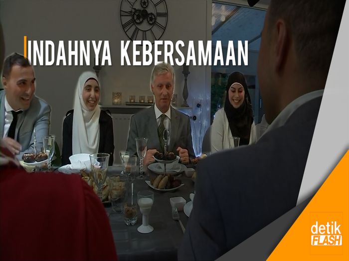 Raja Belgia Buka Puasa bersama Warga Muslim