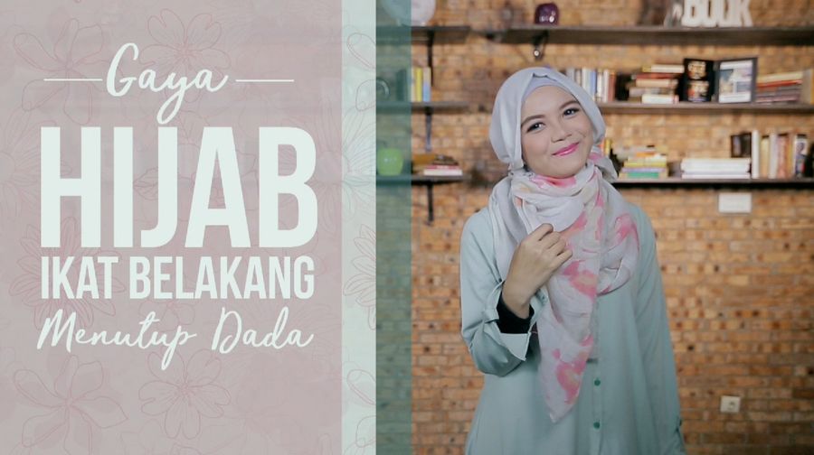 Tutorial: Hijab Pashmina Ikat Belakang Menutup Dada