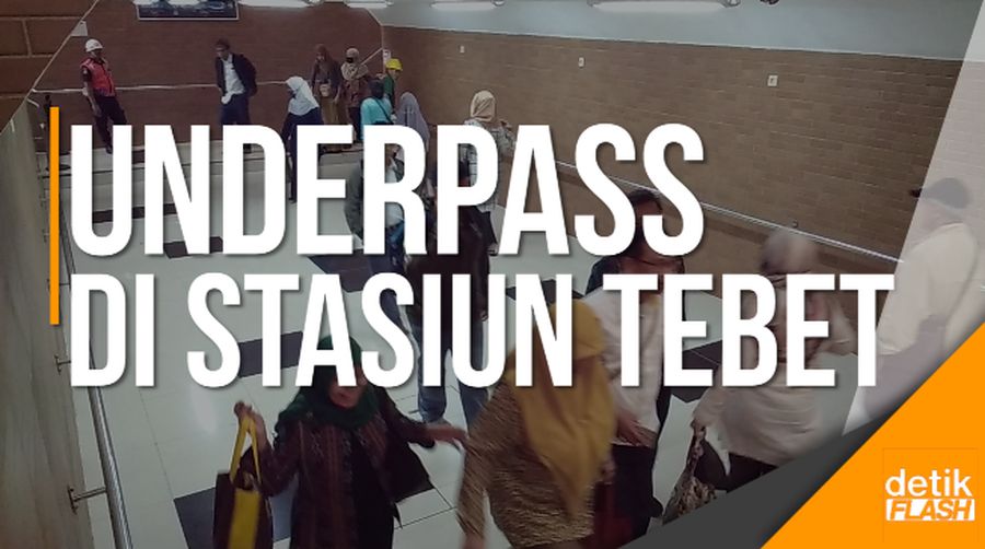 Asyik, Ada Underpass di Stasiun Kereta Api Tebet!