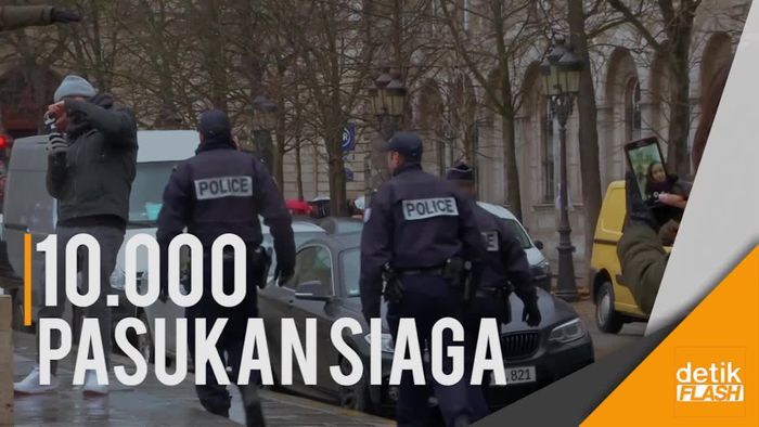 Antisipasi Teror Tahun Baru, Paris Perketat Keamanan