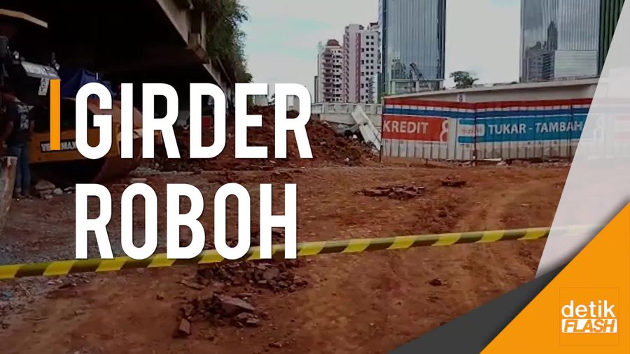 Girder Tol Depok-Antasari Roboh Hantam Mobil di Bawahnya