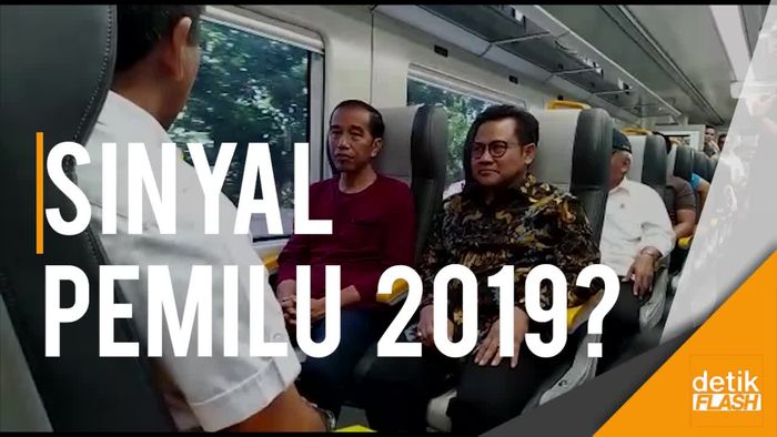 Kala Cak Imin Temui Jokowi di Peresmian Kereta Bandara