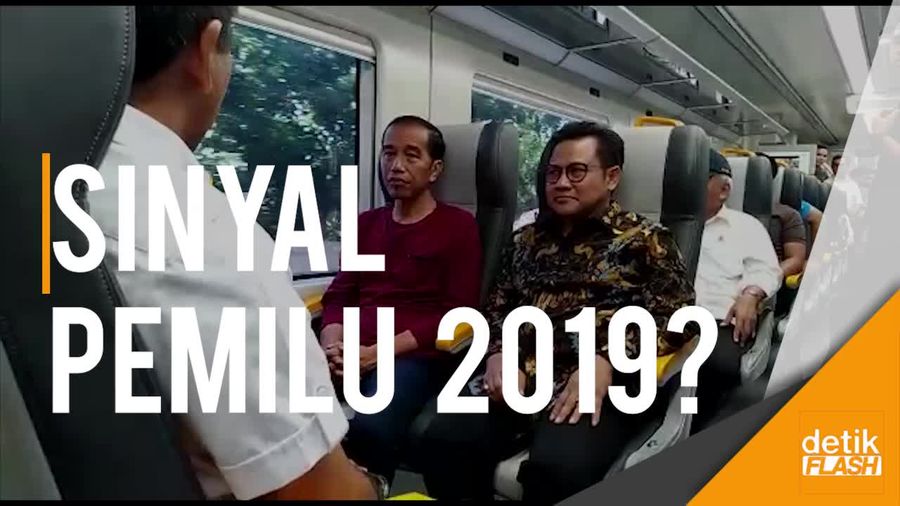 Kala Cak Imin Temui Jokowi di Peresmian Kereta Bandara