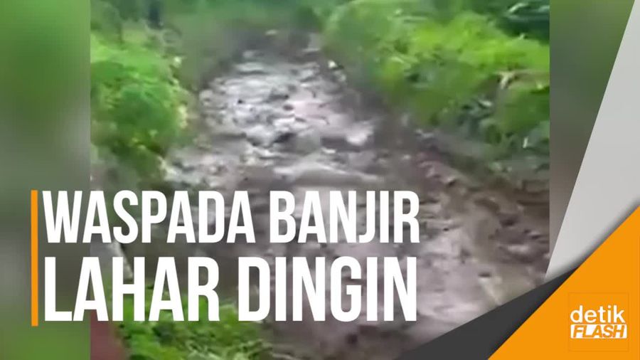 Pasca-erupsi, Lahar Dingin Gunung Sinabung Mengalir ke Sungai