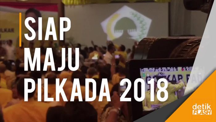 Golkar Serahkan SK Dukungan Buat Calon Peserta Pilkada 2018