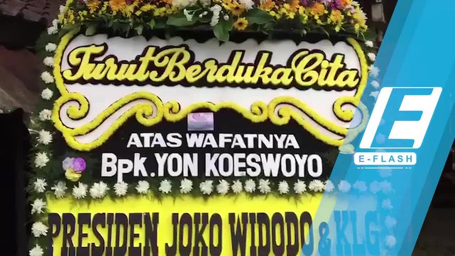 Karangan Bunga Duka Cita Jokowi untuk Yon Koeswoyo