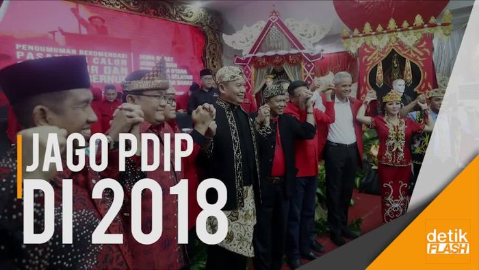 Megawati Umumkan Nama-nama Jagoan PDIP di Pilkada 2018