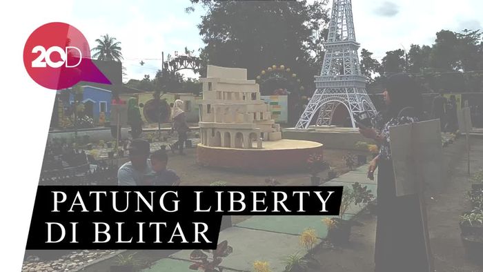Wah! Menara Eiffel hingga Patung Liberty Kini Ada di Blitar