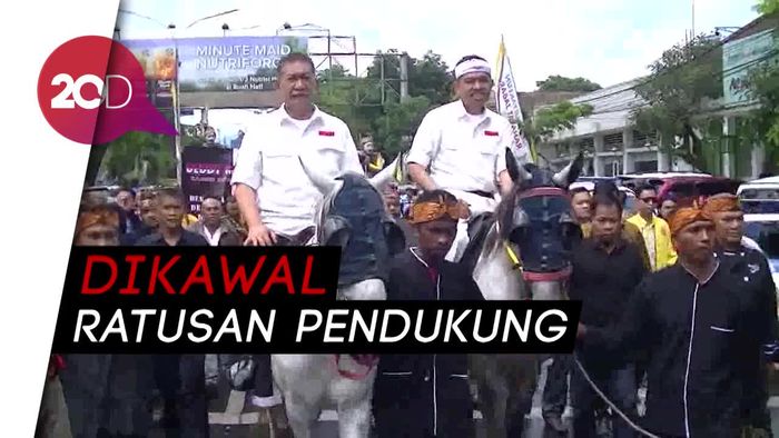 Daftar Pilgub Jabar, Dua DM Tunggangi Kuda ke KPUD 