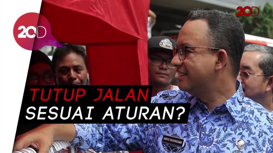 Penutupan Jalan Jati Baru Tuai Kritik, Ini Tanggapan Anies