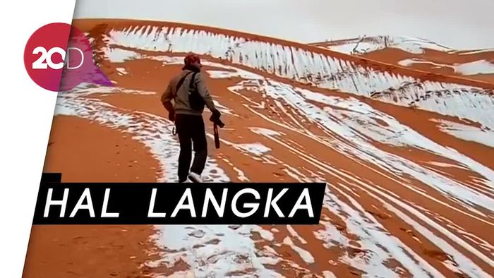 Salju Turun di Gurun Sahara