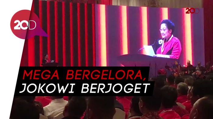 HUT ke-45 PDIP, Semangatnya Megawati dan Goyang Maumere Jokowi