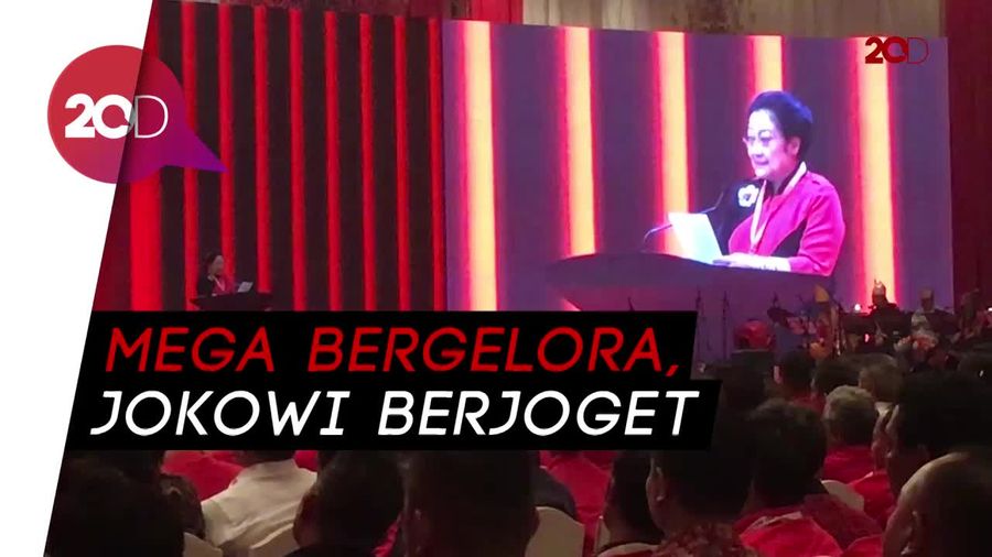 HUT ke-45 PDIP, Semangatnya Megawati dan Goyang Maumere Jokowi