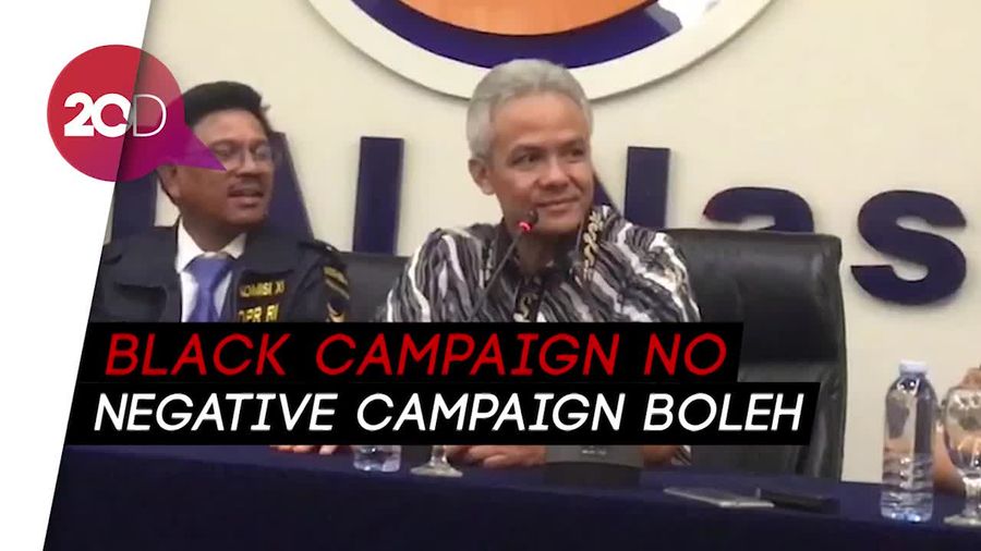 Lho... Mas Ganjar Kok Bolehkan Negative Campaign?