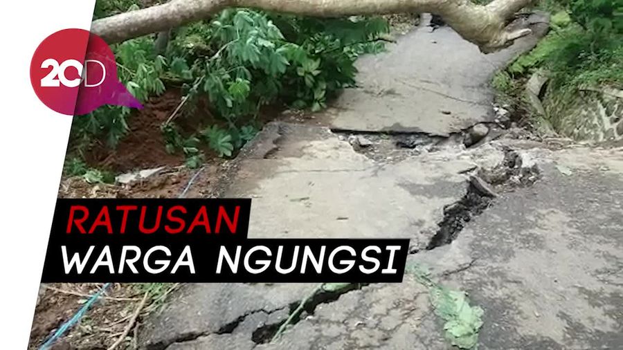 Ngeri! Ada Tanah Bergerak Melorot di Banjarnegara