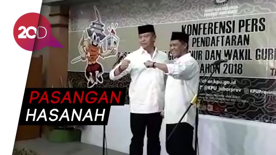 TB Hasanuddin-Anton Daftar ke KPU Jabar