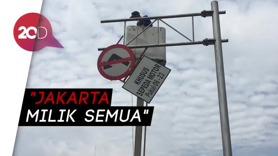 Rambu Larangan Motor di Jalan Thamrin Dicabut, Ini Respons Warga   