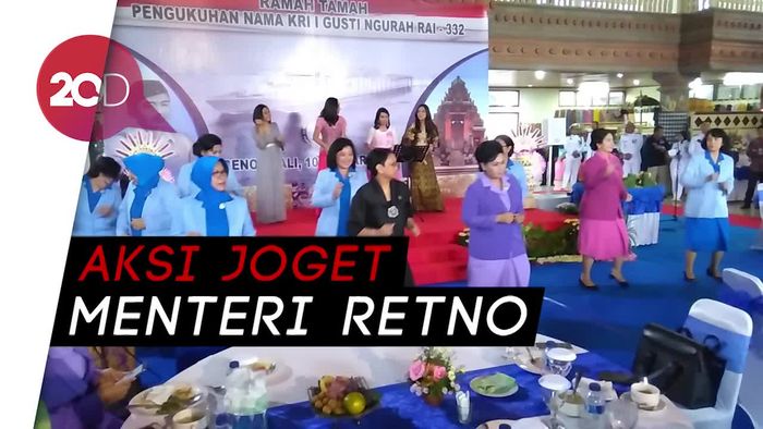 Asyik! Melihat Aksi Menlu Retno Berjoget