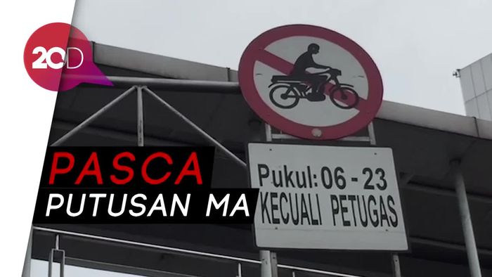 Selama Rambu Belum Dicopot, Motor Tak Bisa Lewat Thamrin!