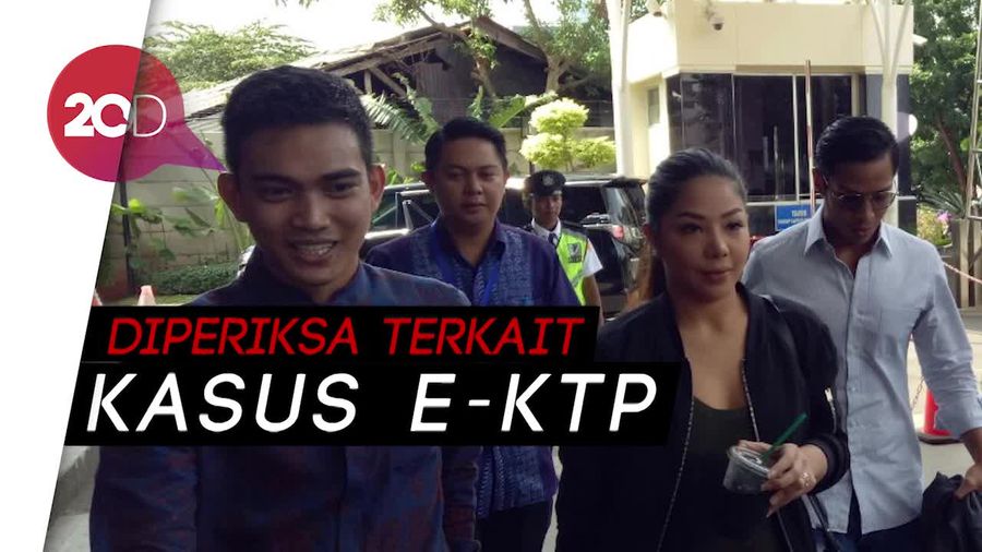 Tiba di KPK, Begini Gaya Dua Anak Novanto Dwina dan Rheza