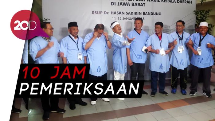  4 Paslon Pilgub Jabar Tes Kesehatan