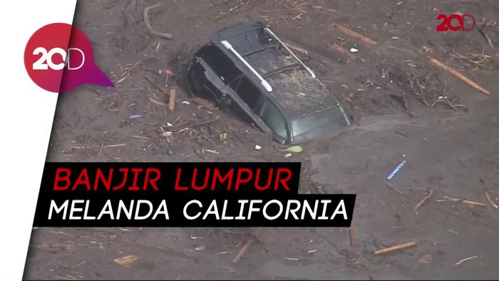 California Dilanda Banjir Lumpur Pasca Kebakaran Hutan
