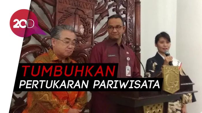 Wali Kota Yuzawa Jepang Kunjungi Anies, Bahas Kerja Sama Pariwisata