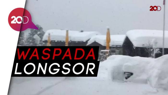 Hujan Salju Lebat, 13.000 Orang Terjebak di Resor Ski Swiss