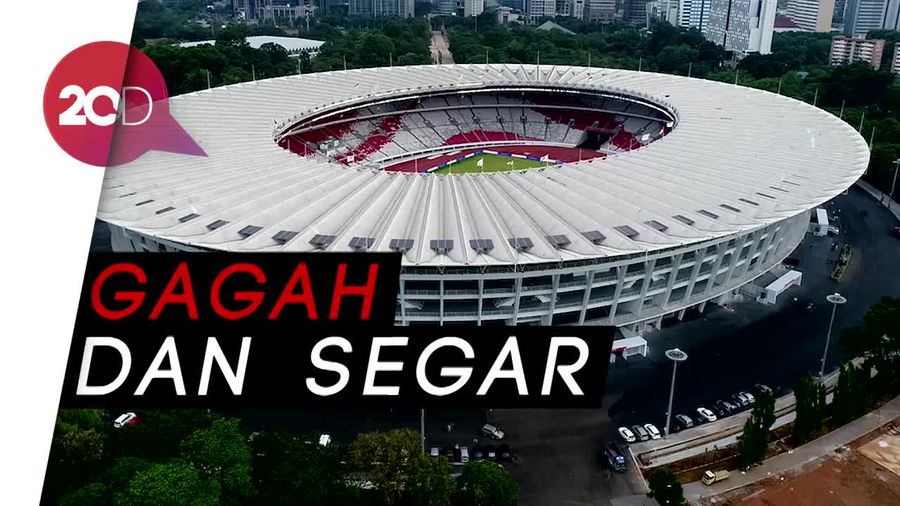 Melihat dari Langit Wajah Baru GBK  yang Makin Wah