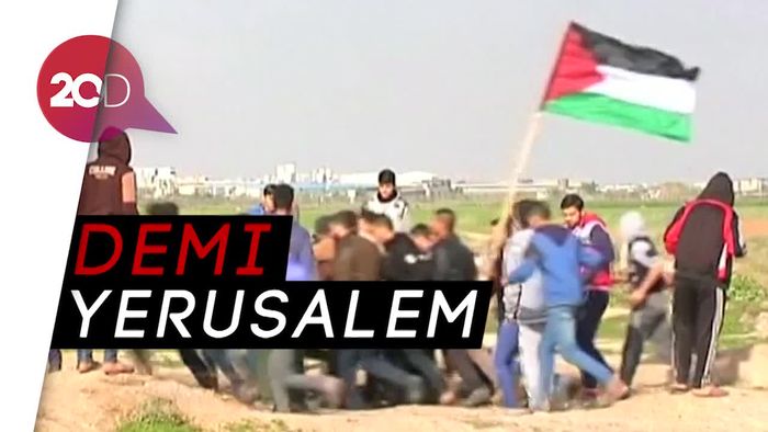  Jalur Gaza Membara Saat Warga Palestina Bentrok dengan Militer Israel