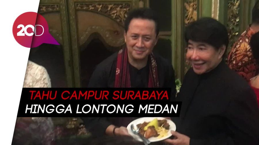Sajian Makanan Khas Indonesia di Ultah Guruh Soekarno Putra