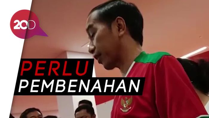 Komentar Jokowi soal Kekalahan Timnas 1-4 dari Islandia