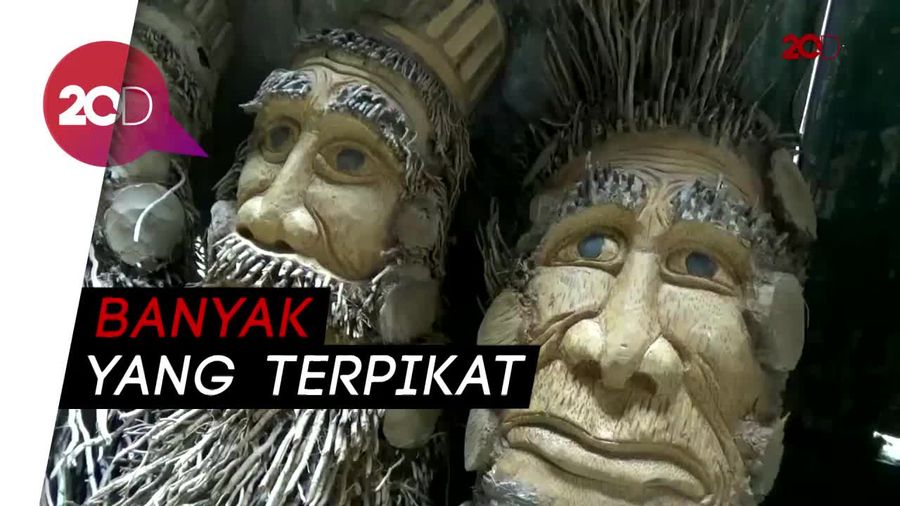 Kreasi Unik Ubah Bonggol Bambu Jadi Karakter Mirip Hobbit